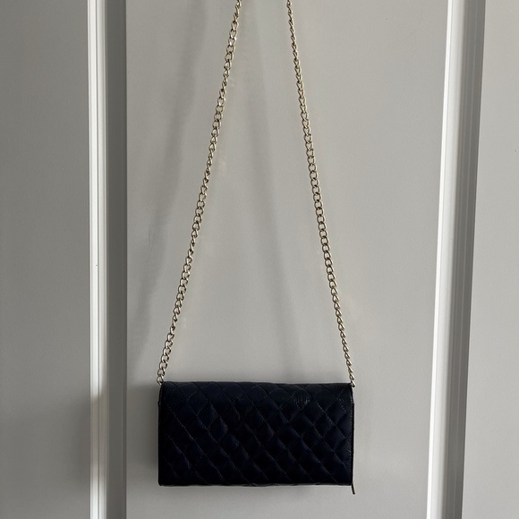 Zenith Navy Leather Quilted Purse - Picture 13 of 13